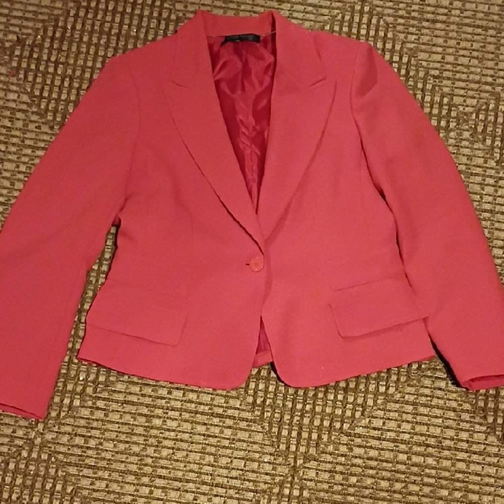 Anne Klein Bold Pink Suit Jacket